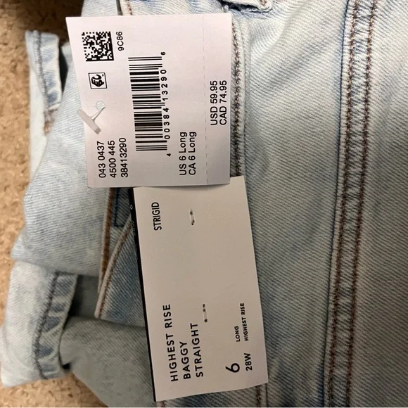 AE Strigid Highest Waist Crossover
Baggy Straight Jean - Picture 3 of 4